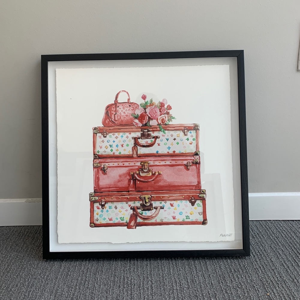Louis Vuitton travel bag photo frame